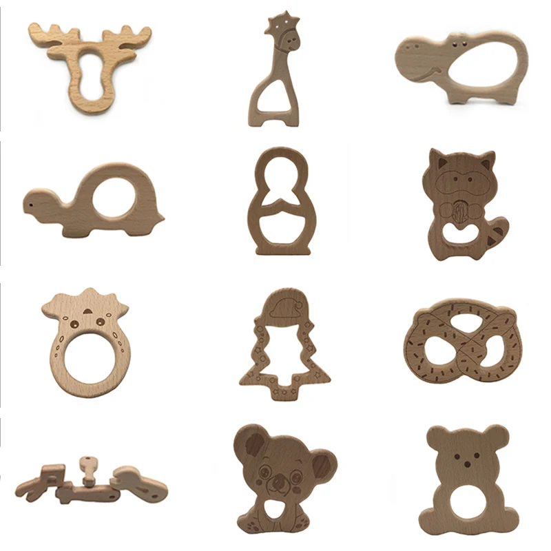 ABCPICK 10pcs Baby Teether Wooden Food Grade Cartoon Animals Beech Wood Teething for Baby Rodent Teether Necklace Nursing Toy
ABCPICK 10pcs Baby Teether Wooden Food Grade Cartoon Animals Beech Wood Teething for Baby Rodent Teether Necklace Nursing Toy