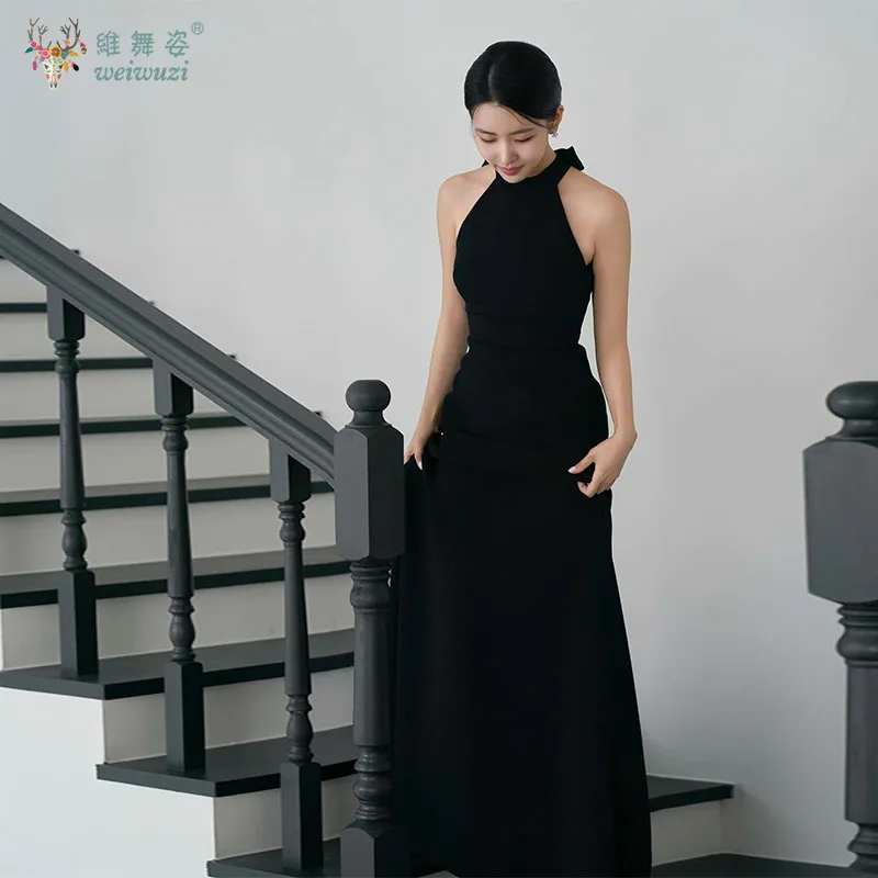 Korean Style Neck Hanging Off Shoulder A Line Birthday Party Evening Dresses Sweet Bow Backless Simple Bridal Engagement Dress
Korean Style Neck Hanging Off Shoulder A Line Birthday Party Evening Dresses Sweet Bow Backless Simple Bridal Engagement Dress