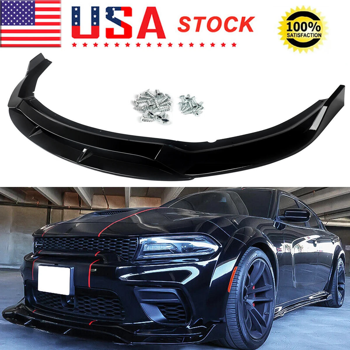 Front Lip Spoiler For Dodge Charger SRT Hellcat Scat Widebody 2015-2022 Rock Style Front Bumper Splitter Glossy Black Magickit
Front Lip Spoiler For Dodge Charger SRT Hellcat Scat Widebody 2015-2022 Rock Style Front Bumper Splitter Glossy Black Magickit