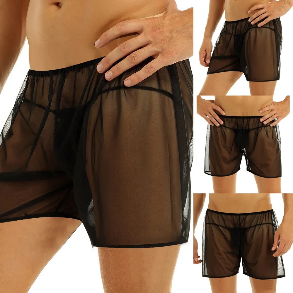 Men Mesh Trunk Boxer Briefs Shorts Thong Loose Pants Sheer Nightwear Sportswear Man Panties Sexy Soft Sport Short Boxer Mesh 
Men Mesh Trunk Boxer Briefs Shorts Thong Loose Pants Sheer Nightwear Sportswear Man Panties Sexy Soft Sport Short Boxer Mesh
