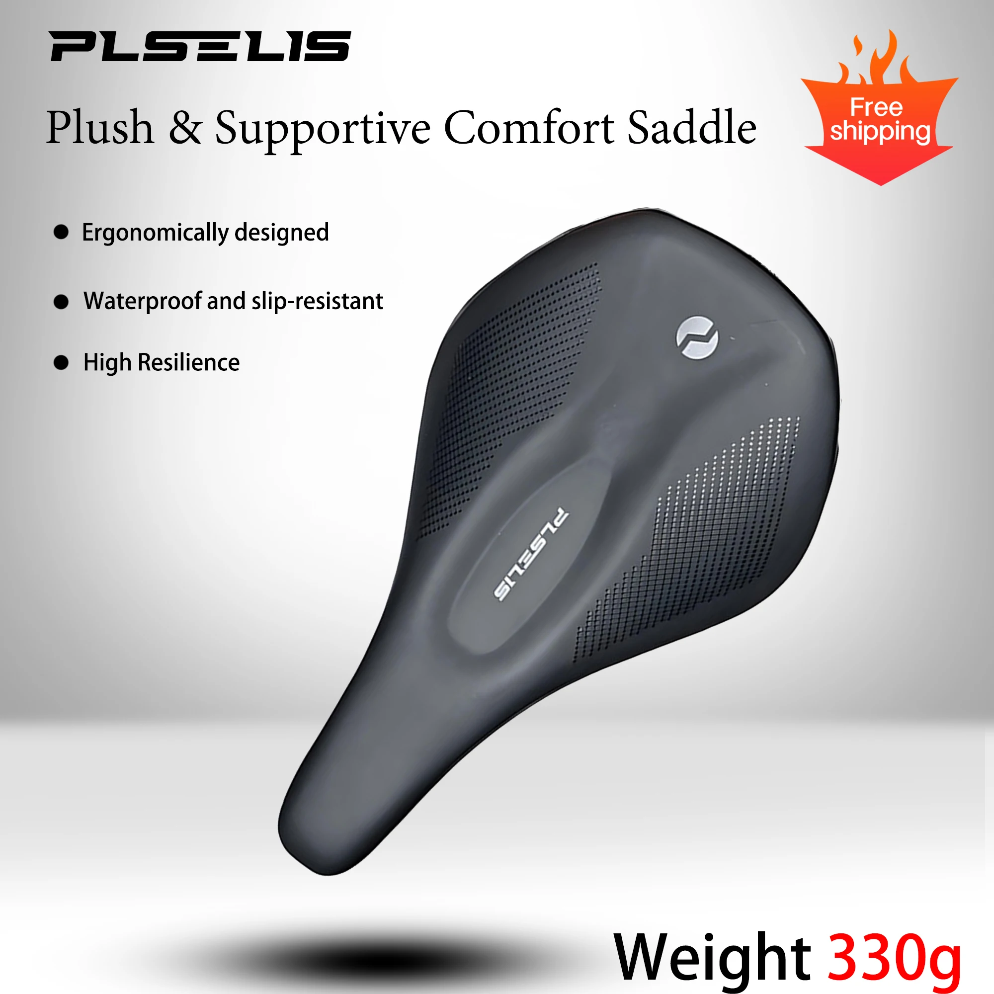 PLSELIS New All-Terrain Comfort Plus Saddle: Extra-Thick Design for Superior Shock Absorption, Water-Resistant & Slip-Resistant
PLSELIS New All-Terrain Comfort Plus Saddle: Extra-Thick Design for Superior Shock Absorption, Water-Resistant & Slip-Resistant