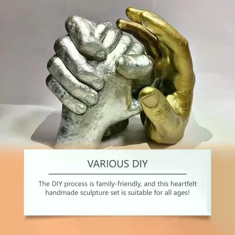 Dowmoo 3D Plaster Hand Model Kit Stereoscopic Hand Casting Powder DIY Hand Mold Making Craft Supplies
Dowmoo 3D Plaster Hand Model Kit Stereoscopic Hand Casting Powder DIY Hand Mold Making Craft Supplies