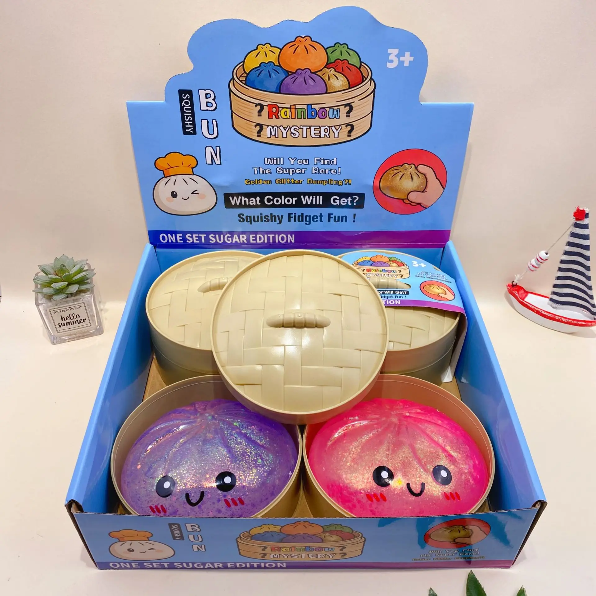 4pcs/Full Case 15cm Jelly Glitter Big Baozi Squishy Toy, Slow Rising Cute Simulated Bun Stress Relief Decompression Fidget
4pcs/Full Case 15cm Jelly Glitter Big Baozi Squishy Toy, Slow Rising Cute Simulated Bun Stress Relief Decompression Fidget