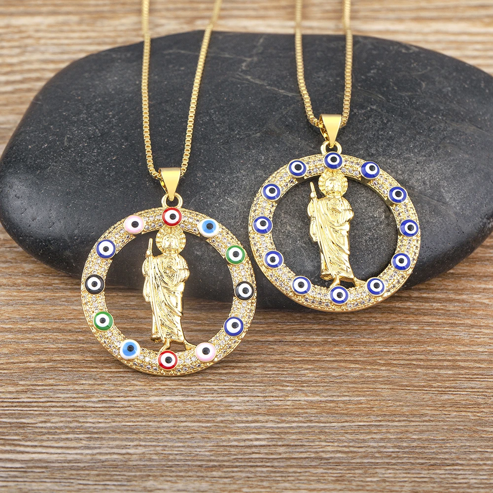 Nidin High Quality Women's Religious Jewelry Copper Gold Plated Micro Inlaid Zircon Virgin Mary Pendant Believer Necklace Gift
Nidin High Quality Women's Religious Jewelry Copper Gold Plated Micro Inlaid Zircon Virgin Mary Pendant Believer Necklace Gift