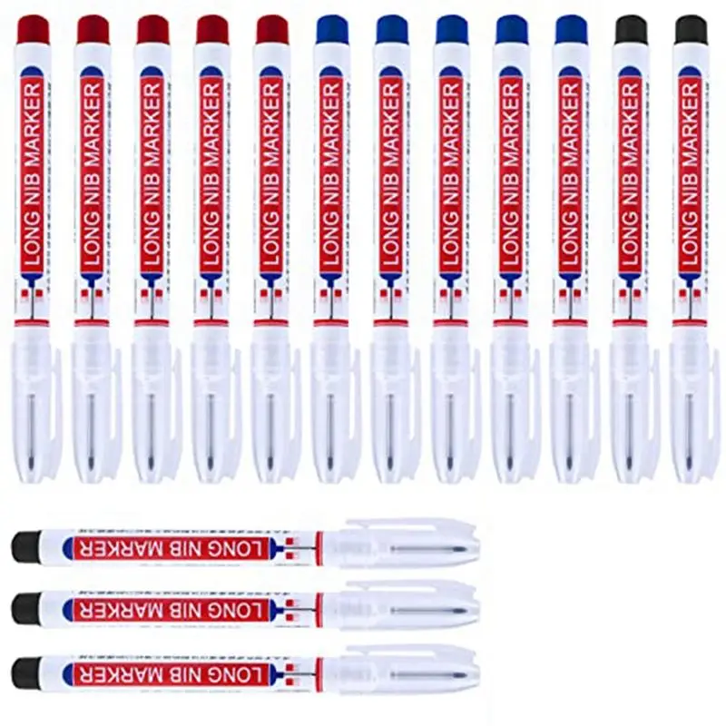 NEW HOT In Stock-15 Piece Long Nose Marker Waterproof Deep Hole Marker Carpenter Ink Marker 3 Colors
NEW HOT In Stock-15 Piece Long Nose Marker Waterproof Deep Hole Marker Carpenter Ink Marker 3 Colors