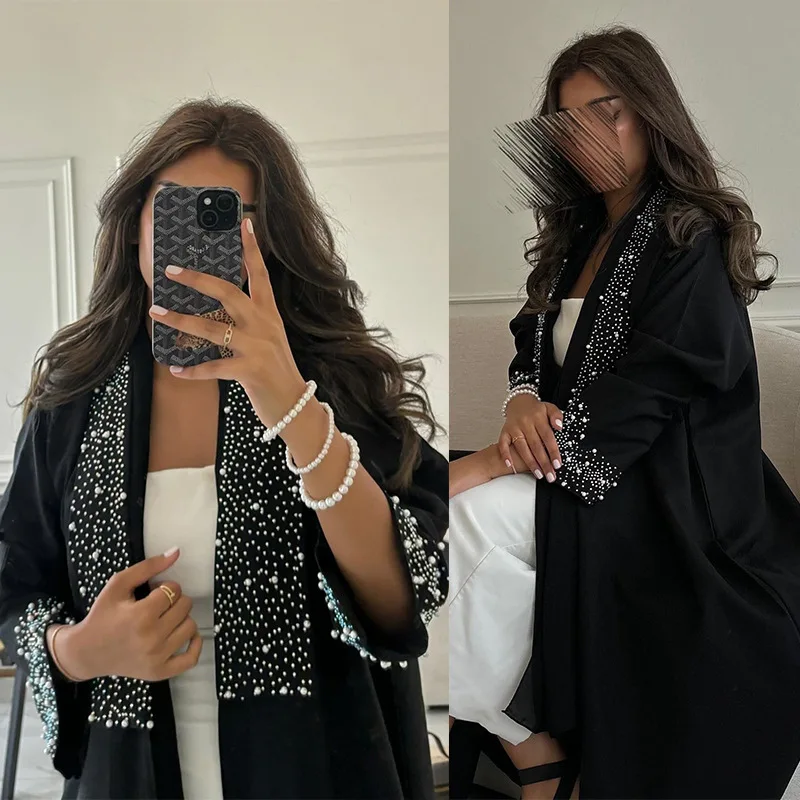 Eid Muslim Diamond Pearls Abaya for Women Abayas Jalabiya Party Dresses Dubai Kaftan Islam Clothing Vestidos Largos Long Robes
Eid Muslim Diamond Pearls Abaya for Women Abayas Jalabiya Party Dresses Dubai Kaftan Islam Clothing Vestidos Largos Long Robes