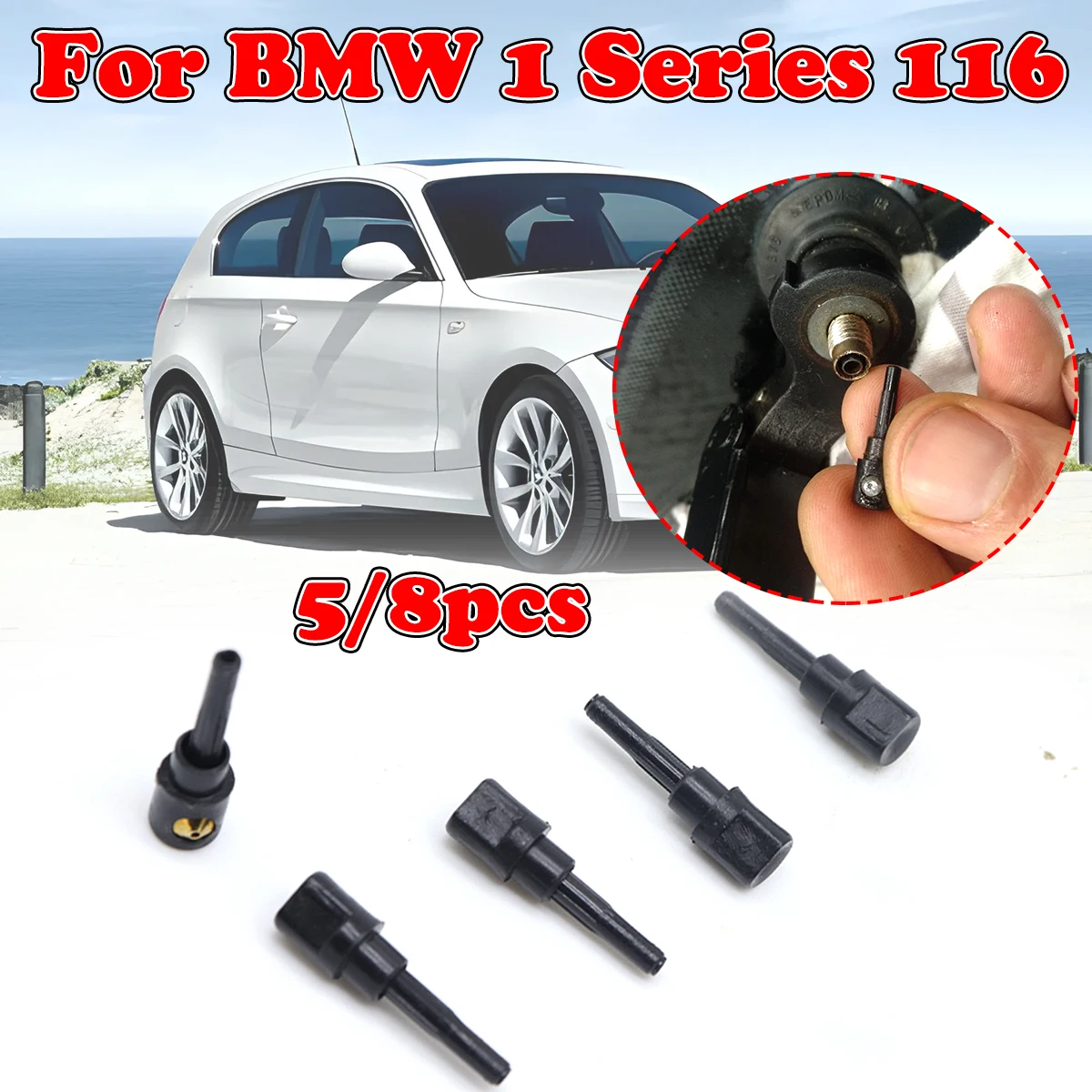 5/8X Rear Wiper Washer Jet Nozzle For Mercedes-Benz A Class W169 BMW 1 Series 116 Windscreen Window Spray Cap Rocker Replacement
5/8X Rear Wiper Washer Jet Nozzle For Mercedes-Benz A Class W169 BMW 1 Series 116 Windscreen Window Spray Cap Rocker Replacement