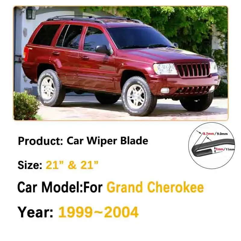 Car Accessories for Jeep Grand Cherokee WJ WG MK2 1999~2004 Front Windshield Wiper Blades, Car Windshield Accessories
Car Accessories for Jeep Grand Cherokee WJ WG MK2 1999~2004 Front Windshield Wiper Blades, Car Windshield Accessories