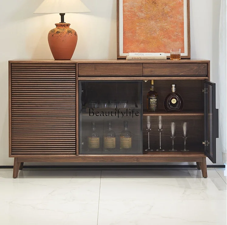 Black Walnut Dining Edge North American Display Wall Storage Italian Tea Cabinet Glass Door
Black Walnut Dining Edge North American Display Wall Storage Italian Tea Cabinet Glass Door