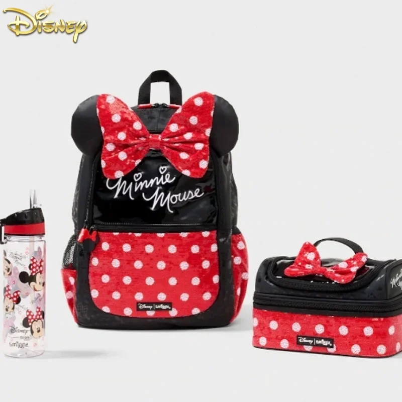 Оригинальная австралийская школьная сумка Smiggle с Минни, черная, красная в горошек, Студенческая сумка для ланча, школьная сумка, кошелек, студенческие подарки
Оригинальная австралийская школьная сумка Smiggle с Минни, черная, красная в горошек, Студенческая сумка для ланча, школьная сумка, кошелек, студенческие подарки