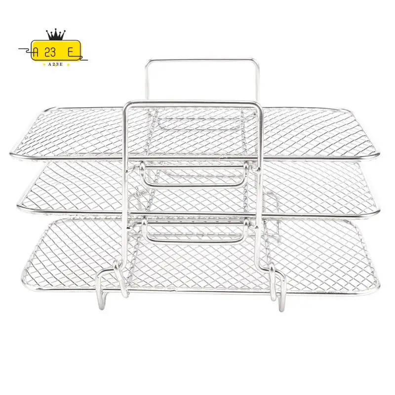 A23E-Air Fryer Rack For Ninja Dual Air Fryer 304 Stainless Steel Multi-Layer Dehydrator Rack Toast Rack Air Fryer Accessories
A23E-Air Fryer Rack For Ninja Dual Air Fryer 304 Stainless Steel Multi-Layer Dehydrator Rack Toast Rack Air Fryer Accessories