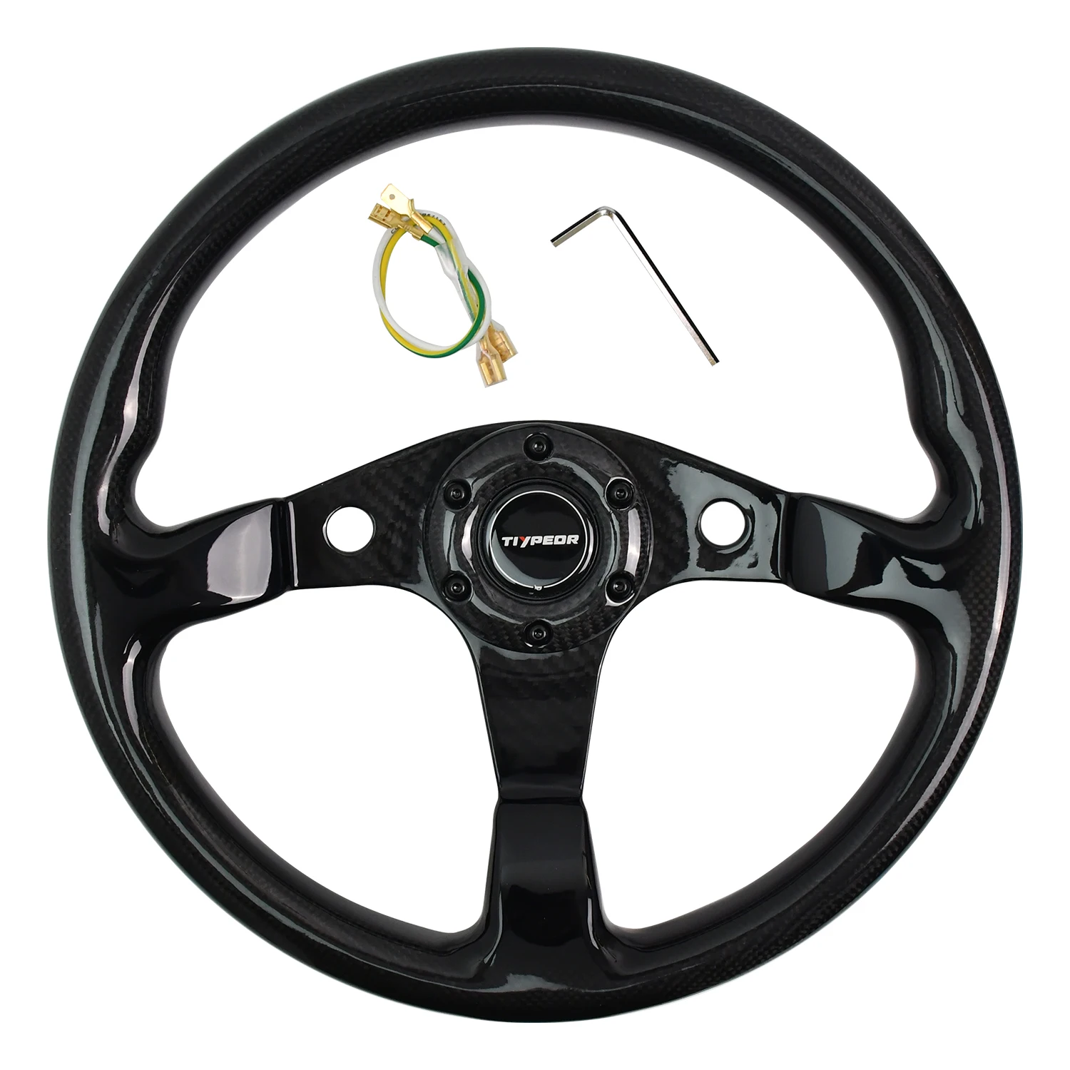 Tiypeor 350mm True Carbon Fiber Pattern Sport Steering Wheel Flat Bracket Racing Steering Wheel
Tiypeor 350mm True Carbon Fiber Pattern Sport Steering Wheel Flat Bracket Racing Steering Wheel