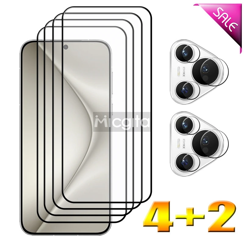 4+2 Tempered Glass Protector For Huawei Pura 70 Screen Glass 6.6" and Soft Fiber Camera film
4+2 Tempered Glass Protector For Huawei Pura 70 Screen Glass 6.6" and Soft Fiber Camera film