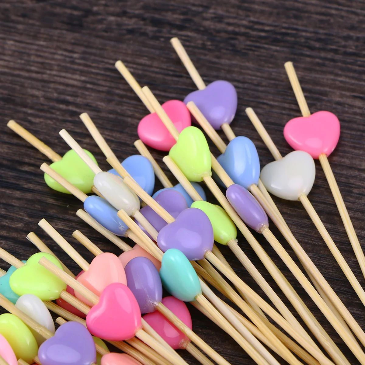 200 Pcs Drink Stirrer Cocktail Skewers Bamboo Picks Heart-shaped Stirrers Wooden
200 Pcs Drink Stirrer Cocktail Skewers Bamboo Picks Heart-shaped Stirrers Wooden