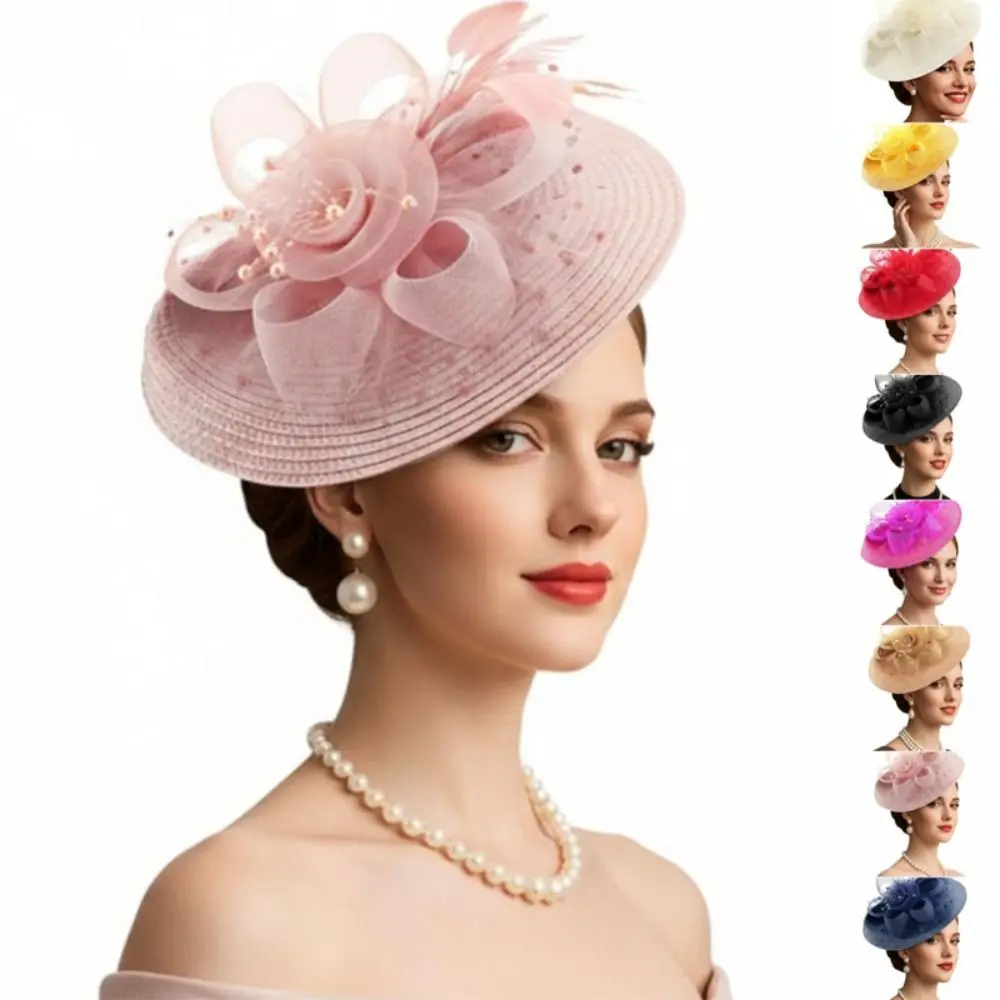 Exquisite Mesh Feather Headband Sweet Elegant 1920s Hair Accessories Formal Hat Vintage Fascinator Hat Stage Performance
Exquisite Mesh Feather Headband Sweet Elegant 1920s Hair Accessories Formal Hat Vintage Fascinator Hat Stage Performance