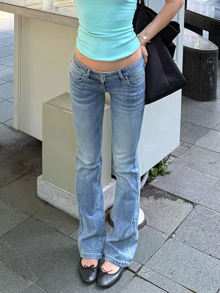 Retro American Blue Jeans Women's Summer New Y2K Millennium Spicy Girl Low Waist Micro Flare Long Pants Washed Denim
Retro American Blue Jeans Women's Summer New Y2K Millennium Spicy Girl Low Waist Micro Flare Long Pants Washed Denim