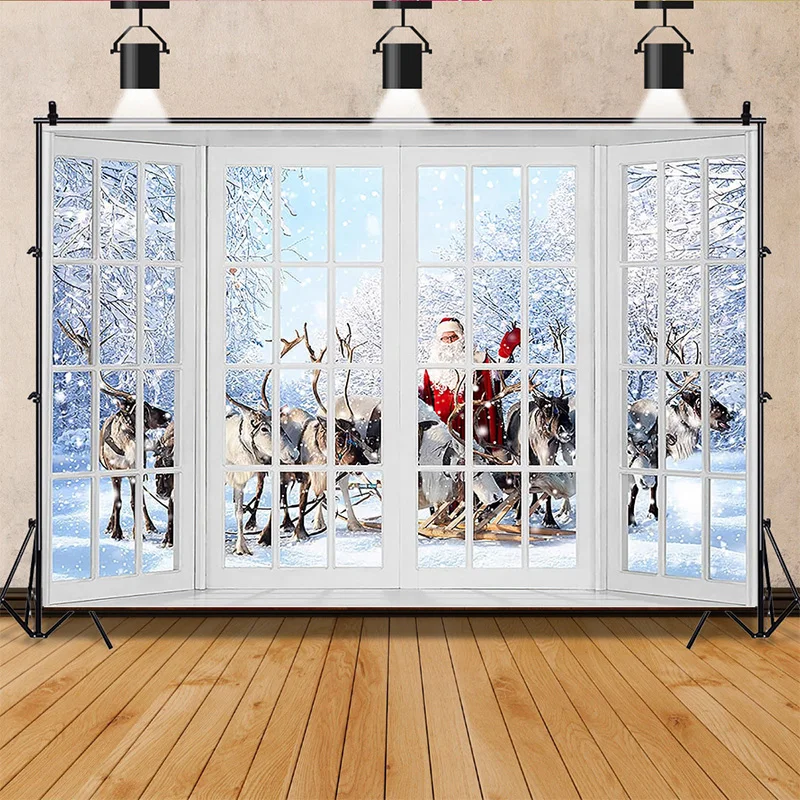 Nitree Christmas Tree Window Wreath Gift Photography Backdrop Window Snowman Cinema Pine New Year Background Prop ZZ-15
Nitree Christmas Tree Window Wreath Gift Photography Backdrop Window Snowman Cinema Pine New Year Background Prop ZZ-15