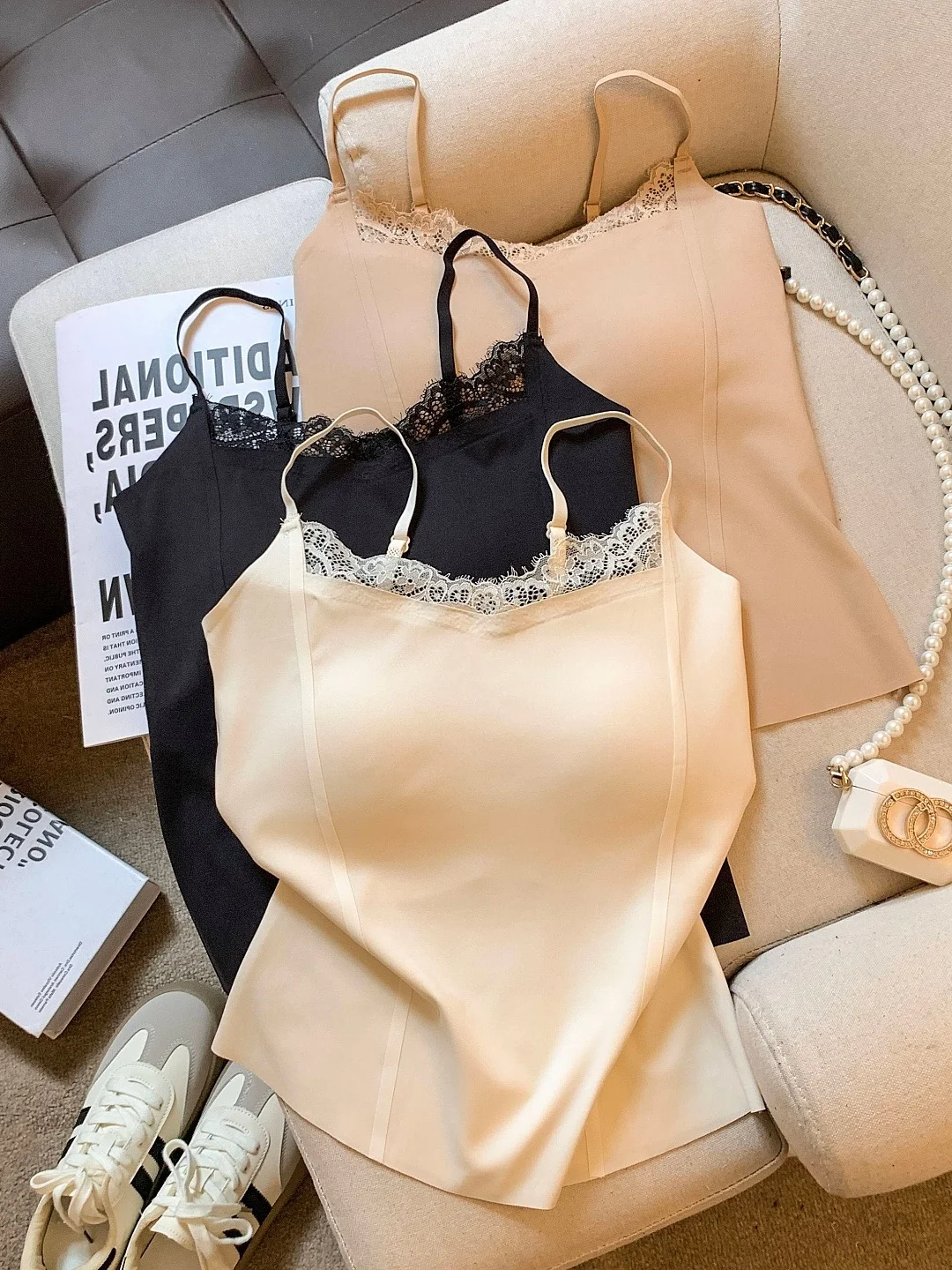 Pure Desire Ice Silk Backless Bralette Top Unique Fashionable Sleeveless Shoulder Bared Outerwear City Walk Suitable Women's ...
Pure Desire Ice Silk Backless Bralette Top Unique Fashionable Sleeveless Shoulder Bared Outerwear City Walk Suitable Women's ...