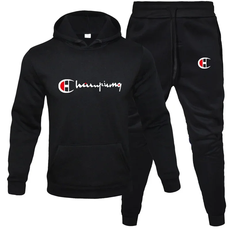 New autumn and winter men's tracksuit tracksuit pants men's and women's tracksuit tops + trousers two-piece pullover hoodie
New autumn and winter men's tracksuit tracksuit pants men's and women's tracksuit tops + trousers two-piece pullover hoodie