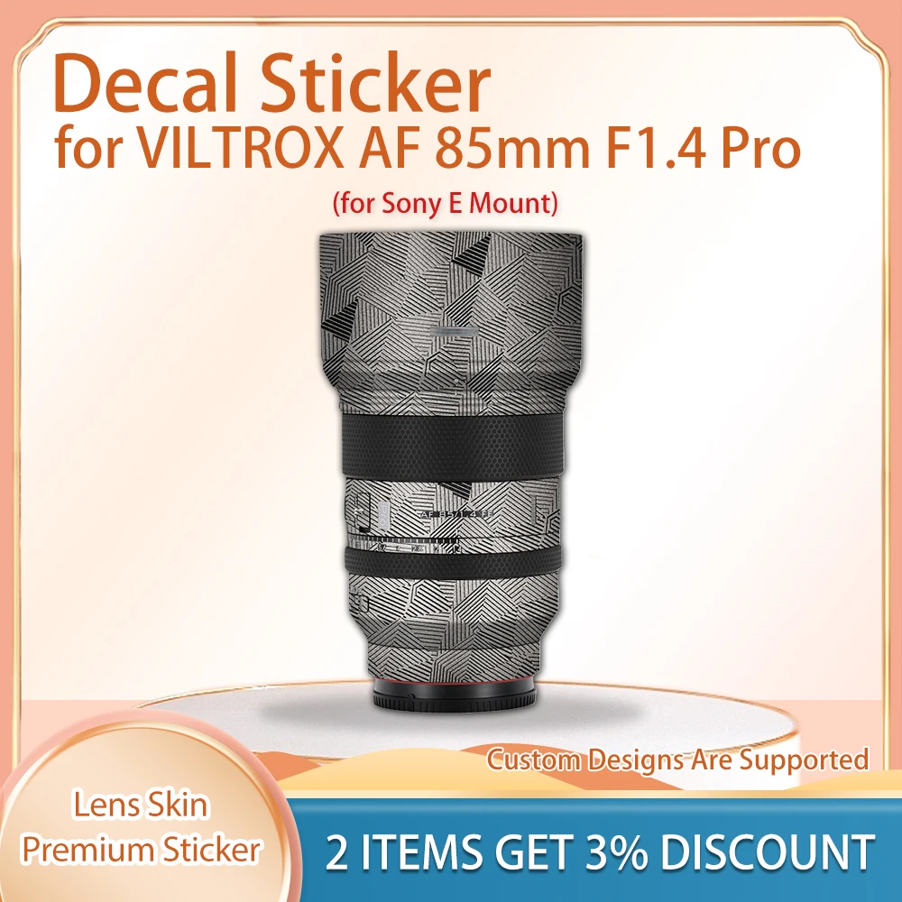 Наклейка на кожу для Sony E Mount Skin Wrap Covered 85f1.4 Защитная пленка для VILTROX AF 85mm F1.4 Pro Наклейка на кожу объектива
Наклейка на кожу для Sony E Mount Skin Wrap Covered 85f1.4 Защитная пленка для VILTROX AF 85mm F1.4 Pro Наклейка на кожу объектива