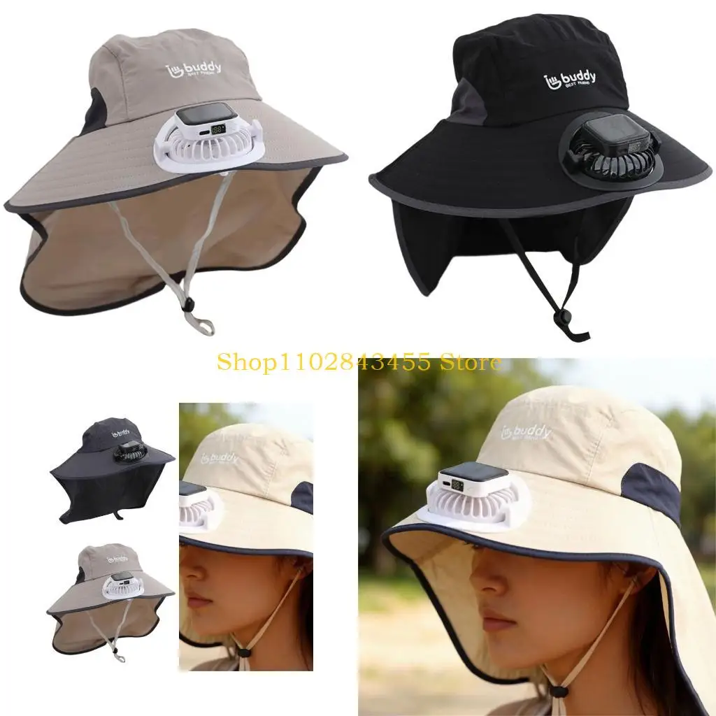 49MC Solar Fan Outdoor Hat Solar Rechargeable Solar Ventilation System Sweat Resistant Design Fishing Gardening Essential
49MC Solar Fan Outdoor Hat Solar Rechargeable Solar Ventilation System Sweat Resistant Design Fishing Gardening Essential