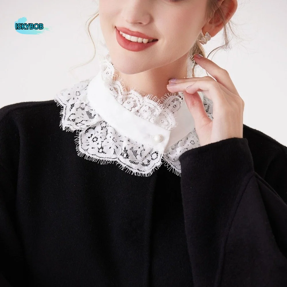Exquisite Floral Detachable Lapel Collar Standing Collar Soft Fake Lace Collar Shawl Capelet Lace Neckline Gift
Exquisite Floral Detachable Lapel Collar Standing Collar Soft Fake Lace Collar Shawl Capelet Lace Neckline Gift