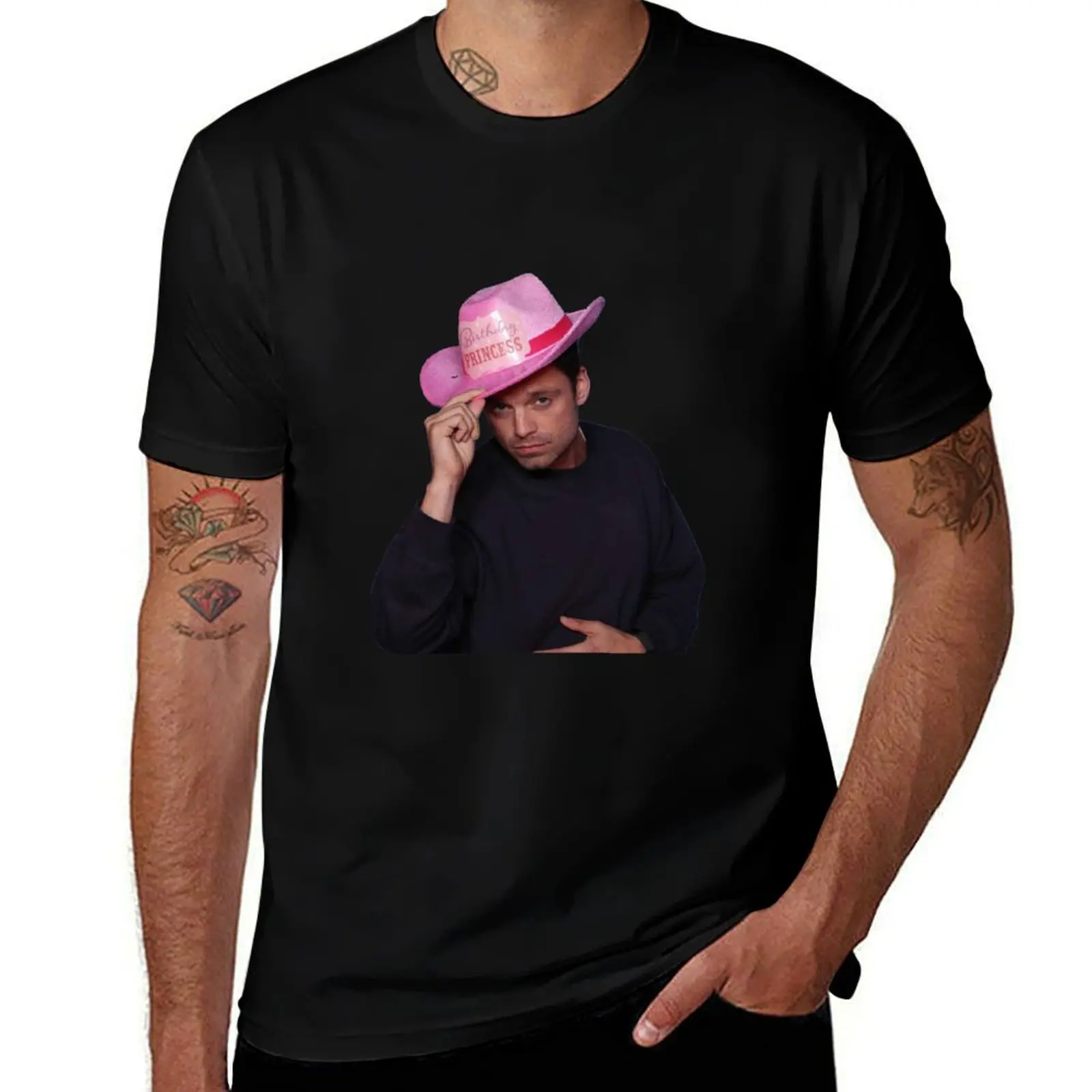 Yee Haw! Sebastian Stan with Pink birthday Princess Cowboy Hat T-Shirt t shirt for man T-Shirt
Yee Haw! Sebastian Stan with Pink birthday Princess Cowboy Hat T-Shirt t shirt for man T-Shirt