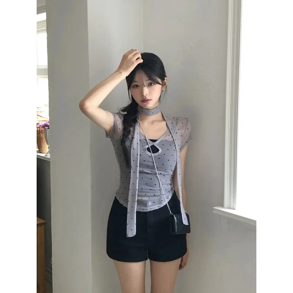 Сексуальный топ в горошек с V-образным вырезом, модный дизайн, летняя новинка, женская кружевная блузка/из шифона, чувственная модная одежда, китайское производство
Сексуальный топ в горошек с V-образным вырезом, модный дизайн, летняя новинка, женская кружевная блузка/из шифона, чувственная модная одежда, китайское производство