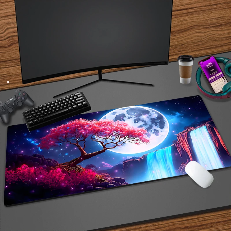 Mouse Pad Large Night Tree Moon Gamer Gaming Accessories Speed Keyboard Rubber Lock Edge Desk Mat Laptop mousepad
Mouse Pad Large Night Tree Moon Gamer Gaming Accessories Speed Keyboard Rubber Lock Edge Desk Mat Laptop mousepad