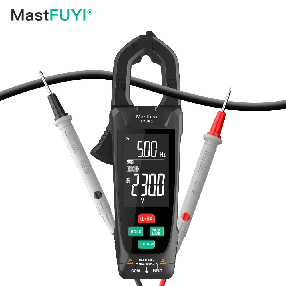 MASTFUYI digital clamp multimeter clamp meter, used for measuring capacitance, temperature, diodes, frequency, and AC/DC voltage
MASTFUYI digital clamp multimeter clamp meter, used for measuring capacitance, temperature, diodes, frequency, and AC/DC voltage