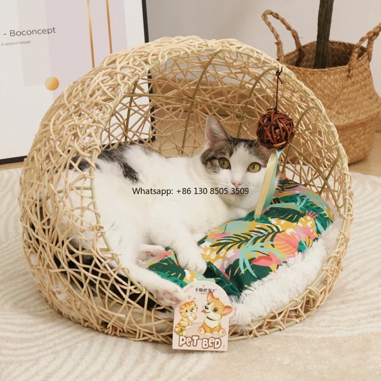 Manufacturer Wholesale Summer New Design Rattan Cat Dog Bed
Manufacturer Wholesale Summer New Design Rattan Cat Dog Bed