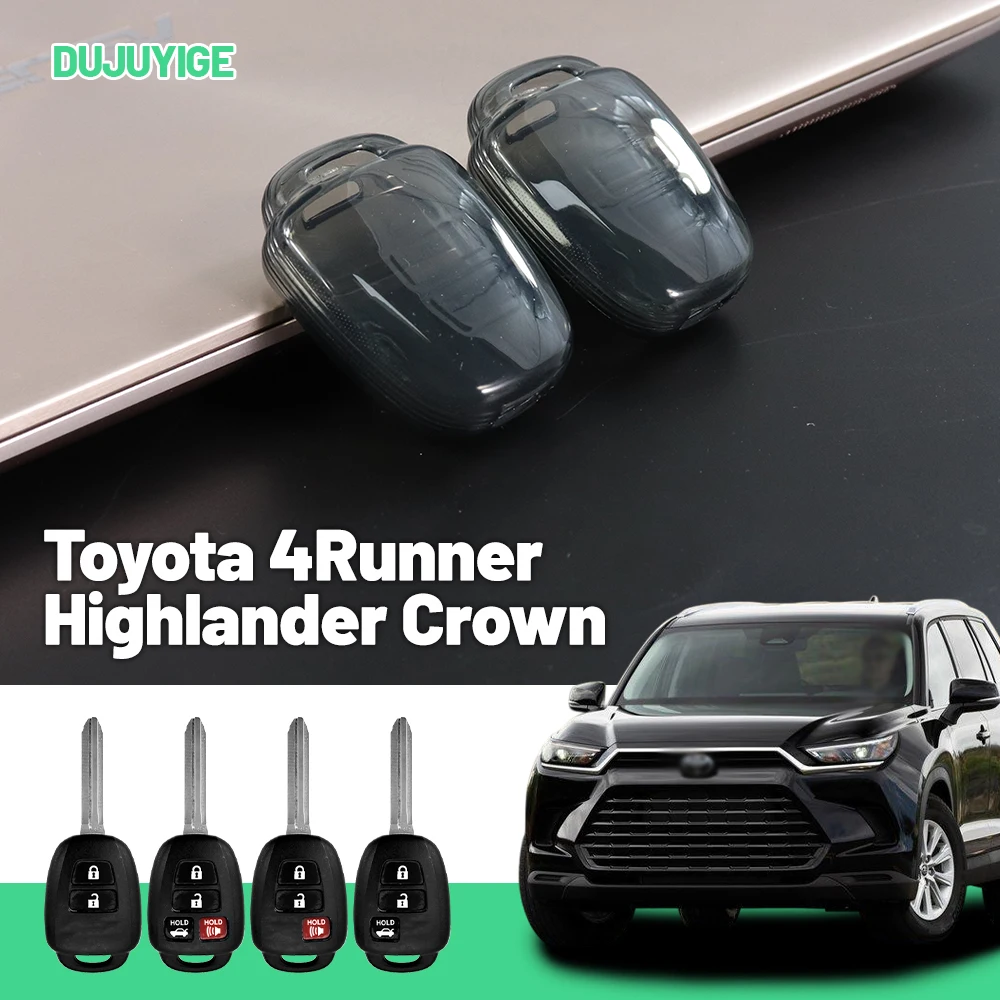 Clear TPU Car Key Case For Toyota 4Runner Highlander Crown Kluger Sequoia Key Fob Cover Protector Shell Auto Accessories
Clear TPU Car Key Case For Toyota 4Runner Highlander Crown Kluger Sequoia Key Fob Cover Protector Shell Auto Accessories