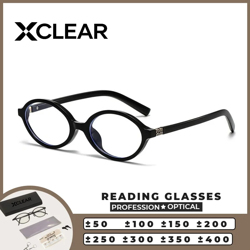 XCLEAR Oval Trendy Versatile Reading Glasses Skinny Face Korea Style Anti Blue Ray Progressive Prescription Eyeglasses Classic
XCLEAR Oval Trendy Versatile Reading Glasses Skinny Face Korea Style Anti Blue Ray Progressive Prescription Eyeglasses Classic