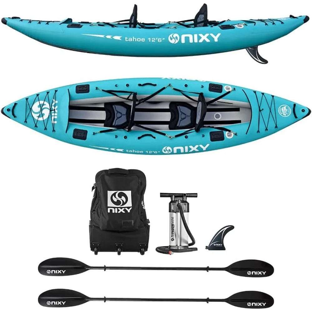 Tahoe Inflatable Kayak - Premium 2 Person Kayak Durable Design for Two Adults, Portable and Stable with Advanced Features f
Tahoe Inflatable Kayak - Premium 2 Person Kayak Durable Design for Two Adults, Portable and Stable with Advanced Features f