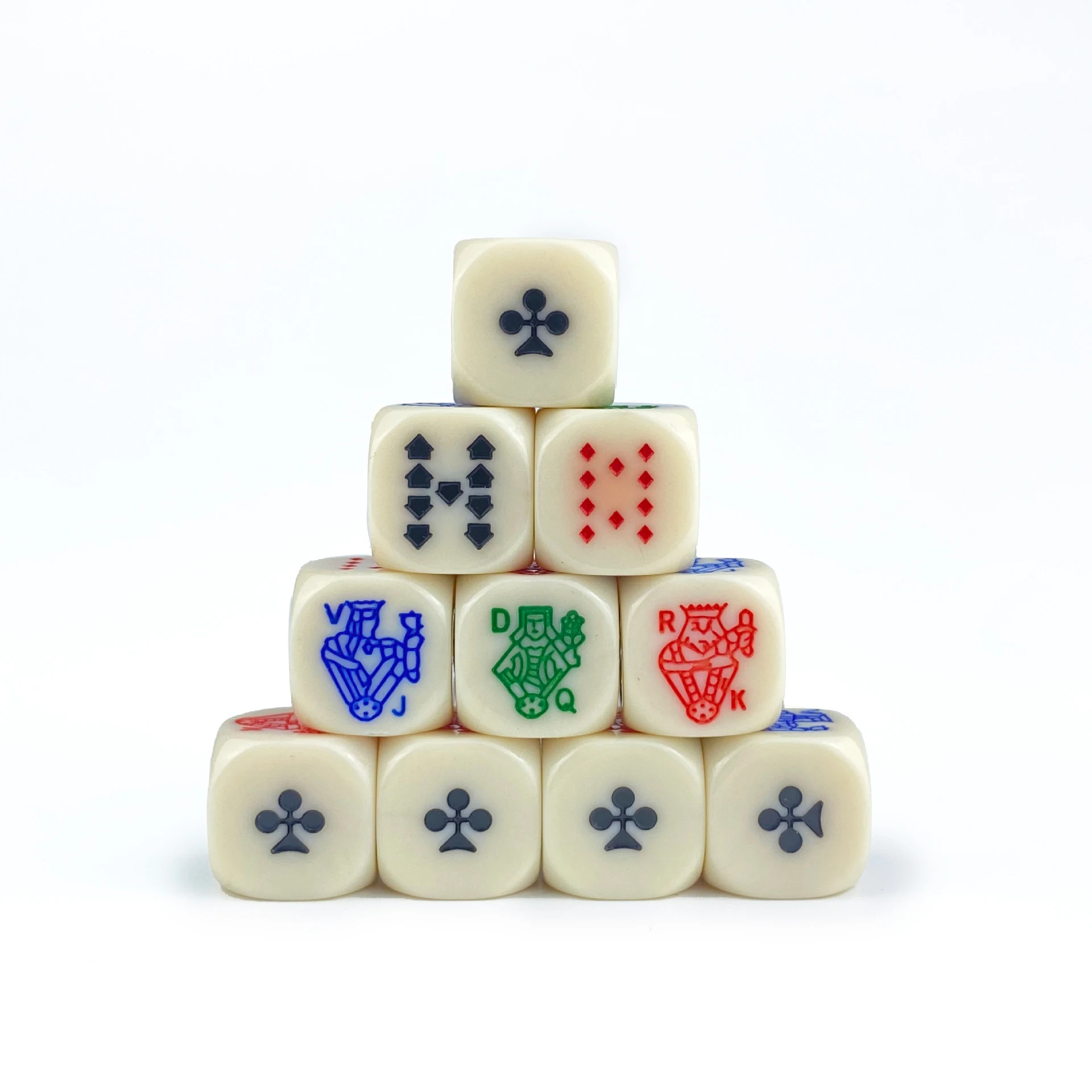 10pcs Playing Card Pattern Six-Sided Dice, Silky Smooth Touch, Perfect For DND And Other Classic Card Tabletop Games
10pcs Playing Card Pattern Six-Sided Dice, Silky Smooth Touch, Perfect For DND And Other Classic Card Tabletop Games