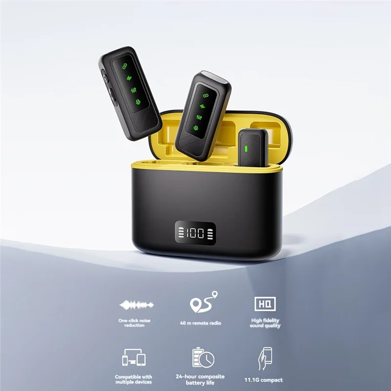 Превосходный беспроводной петличный микрофон M8 Pro с ЖК-дисплеем, зарядное устройство, микрофон с шумоподавлением для Ios Android, прямая трансляция
Превосходный беспроводной петличный микрофон M8 Pro с ЖК-дисплеем, зарядное устройство, микрофон с шумоподавлением для Ios Android, прямая трансляция