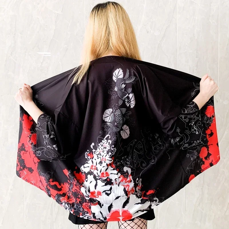 Haori Yukata Одежда Косплей Кимоно Кардиган Летняя женская Harajuku Японская уличная рубашка MN9
Haori Yukata Одежда Косплей Кимоно Кардиган Летняя женская Harajuku Японская уличная рубашка MN9