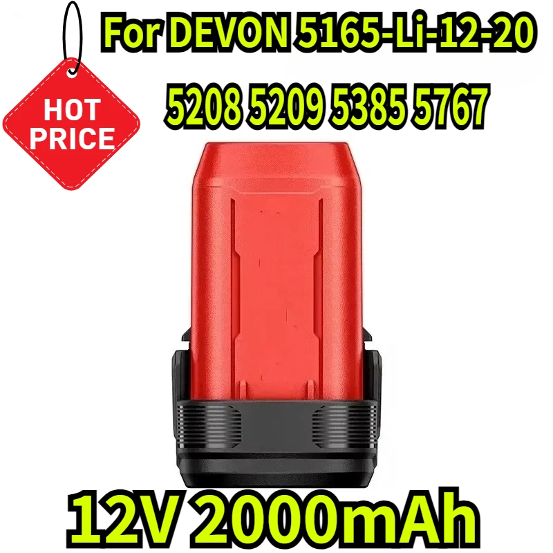 2000mAh for DEVON 5165-Li-12-20 12V 4560 5165 5206 5207 5208 5209 5385 5767 DD121 Electric Tool Battery Charger
2000mAh for DEVON 5165-Li-12-20 12V 4560 5165 5206 5207 5208 5209 5385 5767 DD121 Electric Tool Battery Charger