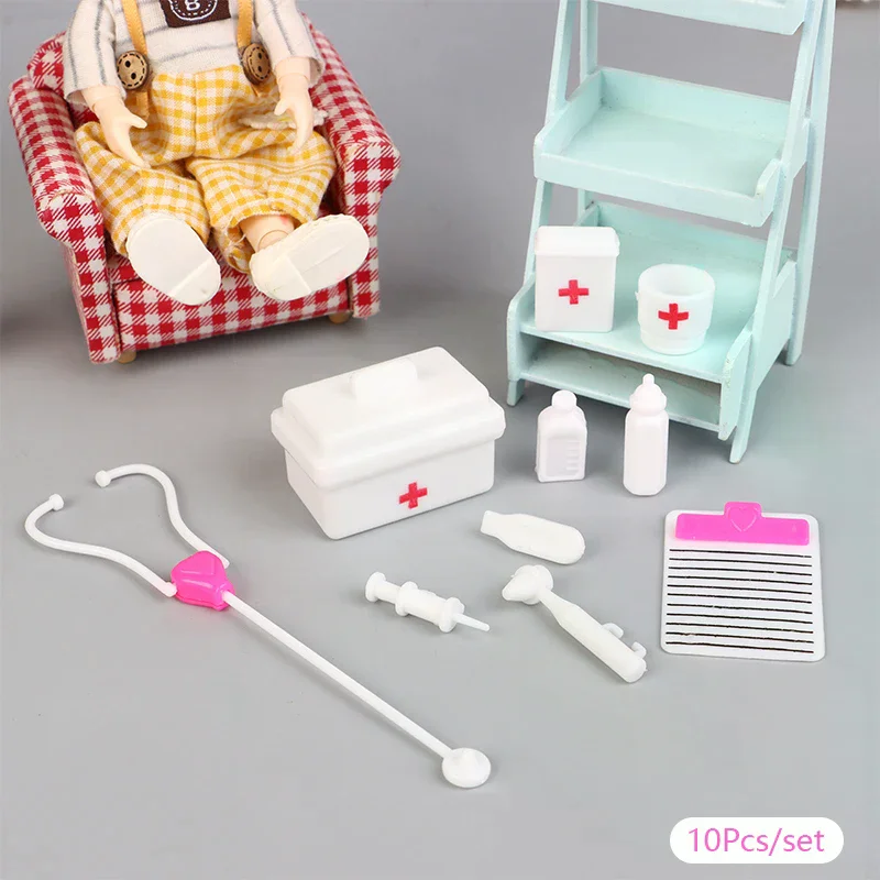 Medical Scene Decor Toys Dollhouse Miniature Hospital Stethoscope Mini Syringe Medical Appliances Medical Tool Model 10Pcs/set
Medical Scene Decor Toys Dollhouse Miniature Hospital Stethoscope Mini Syringe Medical Appliances Medical Tool Model 10Pcs/set