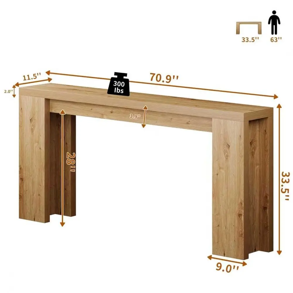 Inch Extra Long Console Table, Farmhouse Entryway Table with Thickened Base, Wood Sofa Table Behind Couch Table, Narrow Entrywa
Inch Extra Long Console Table, Farmhouse Entryway Table with Thickened Base, Wood Sofa Table Behind Couch Table, Narrow Entrywa