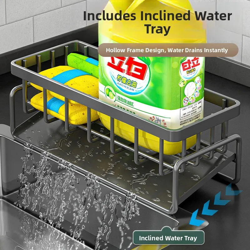 Kitchen Sink Strainer Drain Rack Sponge Cloth Holder Nordic Style Kitchen Storage Shelf Dishwashing Basin Accessories Organizer
Kitchen Sink Strainer Drain Rack Sponge Cloth Holder Nordic Style Kitchen Storage Shelf Dishwashing Basin Accessories Organizer