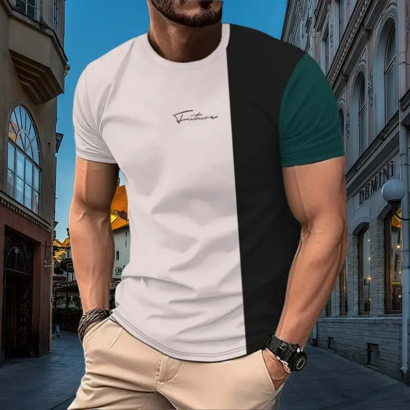 Gradient Letters 3D Printed Plus Size Men's T-shirt Sport Quick Drying Breathable Casual Outdoor Fitness Running Street Top
Gradient Letters 3D Printed Plus Size Men's T-shirt Sport Quick Drying Breathable Casual Outdoor Fitness Running Street Top