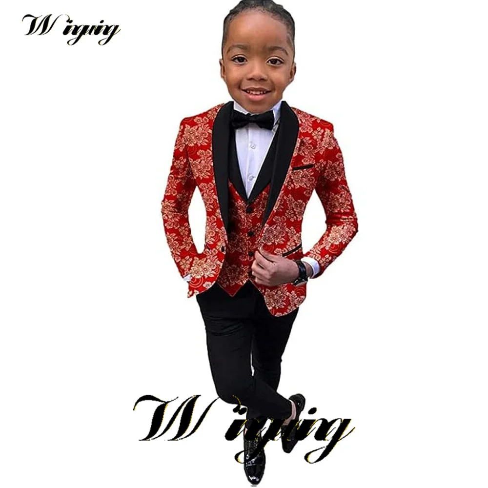 Boys Suit Wedding Tuxedo 3-Piece Set Floral Jacket Pants Vest Bow Tie Kids Fashion Slim Blazer 2023 New
Boys Suit Wedding Tuxedo 3-Piece Set Floral Jacket Pants Vest Bow Tie Kids Fashion Slim Blazer 2023 New