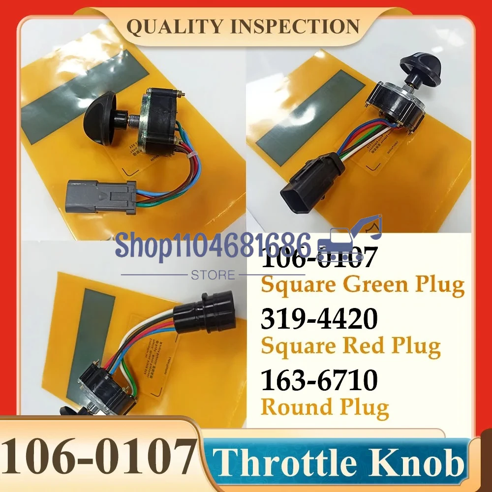 Throttle Knob Rotating Switch 106-0107 319-4420 163-6710 for 312B 320B 320D 330C 325C 320 D2 Excavator Throttle Dial Switch
Throttle Knob Rotating Switch 106-0107 319-4420 163-6710 for 312B 320B 320D 330C 325C 320 D2 Excavator Throttle Dial Switch