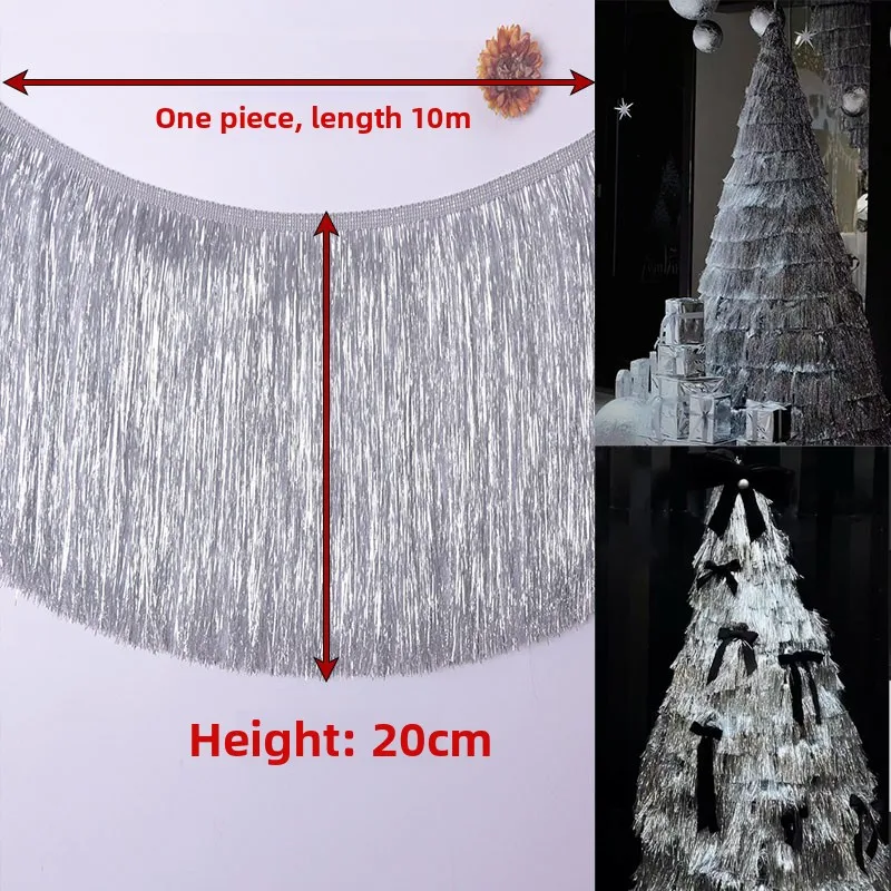Silver Tassel Rain Curtain Christmas Tree Decoration New Year Wedding Party Material Red Gold Home Fabric DIY Accessories
Silver Tassel Rain Curtain Christmas Tree Decoration New Year Wedding Party Material Red Gold Home Fabric DIY Accessories
