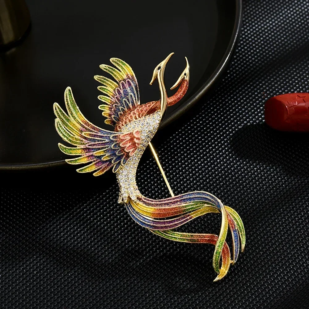 High Quality Phoenix Brooch for Women Luxury Enamel Color PINs Fashion Cloth Bags Accessories Elegant Bird Jewelry Gifts
High Quality Phoenix Brooch for Women Luxury Enamel Color PINs Fashion Cloth Bags Accessories Elegant Bird Jewelry Gifts