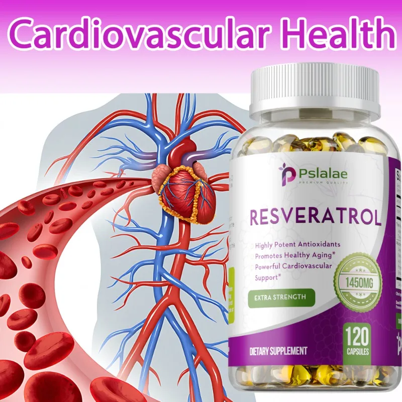 Resveratrol Extract Capsules - Benefits Immunity, Antioxidants, Cardiovascular Health, Promotes Smooth Skin
Resveratrol Extract Capsules - Benefits Immunity, Antioxidants, Cardiovascular Health, Promotes Smooth Skin