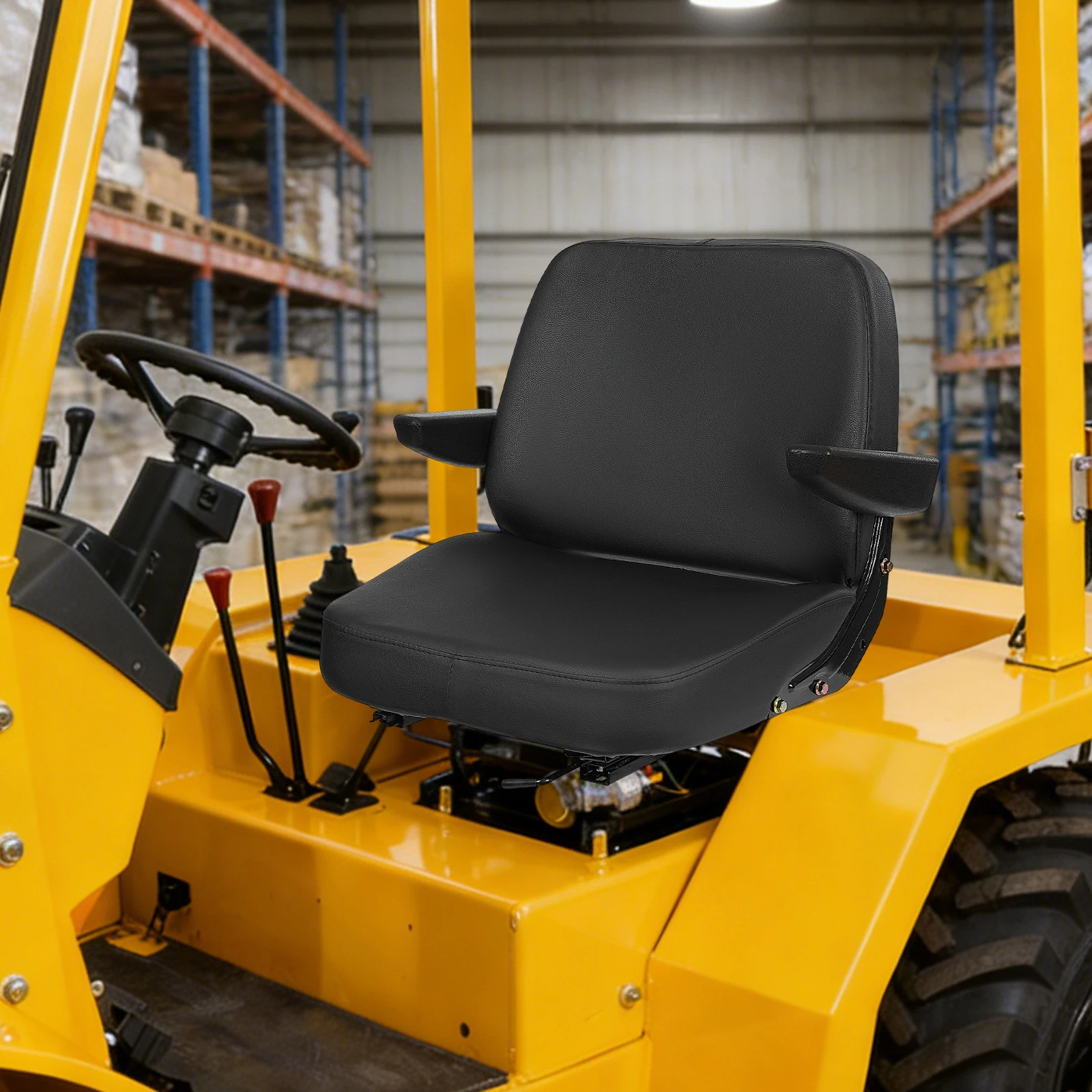 44cm Forklift Seat Ergonomic Tractor Seat Forklift Backrest Soft PU for Forklifts, Bulldozers 100kg Load
44cm Forklift Seat Ergonomic Tractor Seat Forklift Backrest Soft PU for Forklifts, Bulldozers 100kg Load
