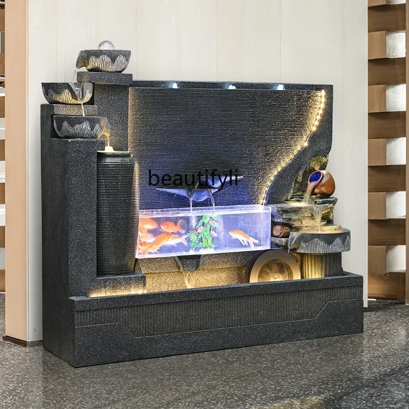 CC Water curtain wall, flowing water screen, rockery, flowing water fountain, lucky ornament, living room decoration
CC Water curtain wall, flowing water screen, rockery, flowing water fountain, lucky ornament, living room decoration