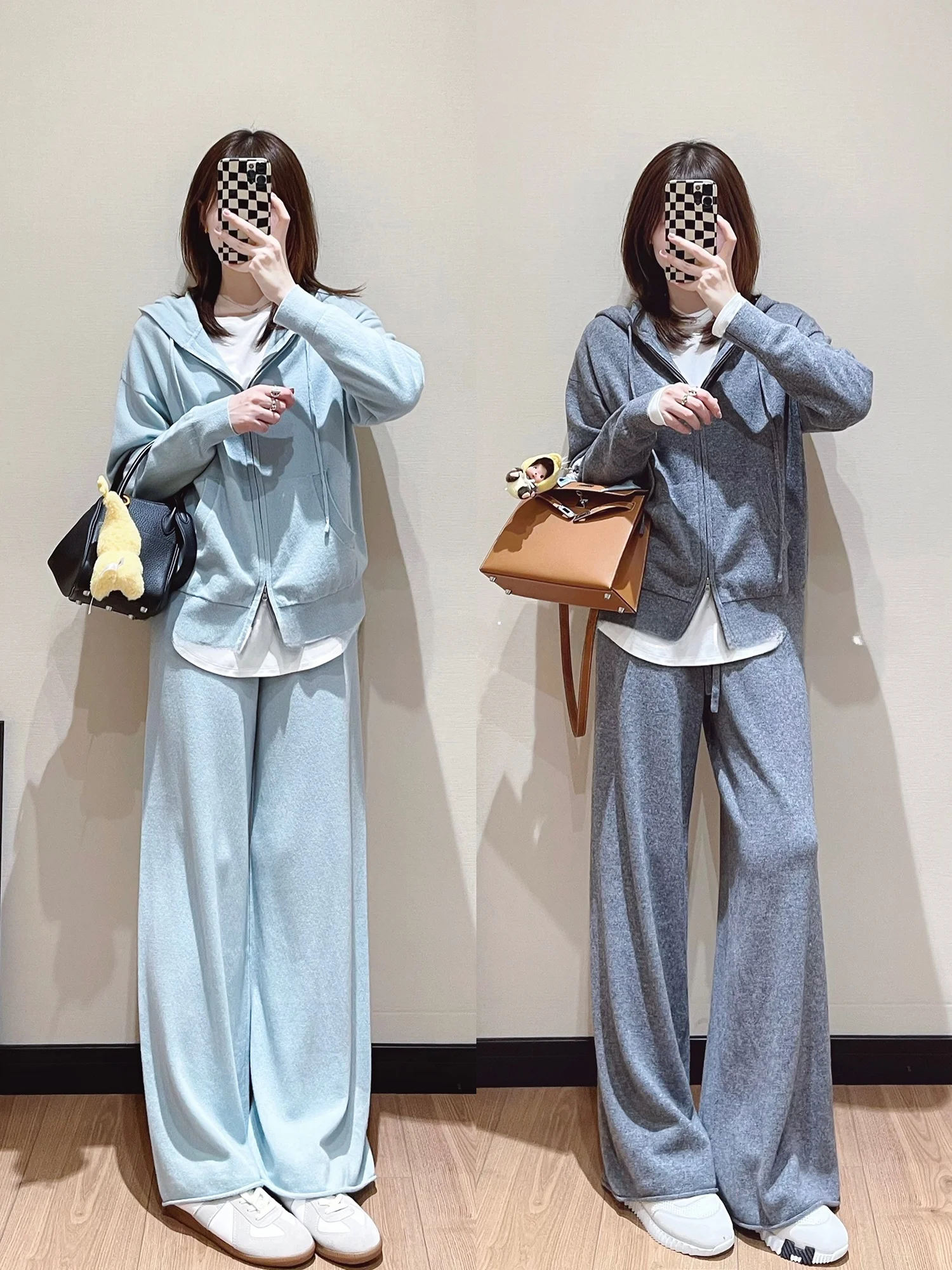 Комплект Laid-ba: свободный вязаный кардиган с капюшоном и прямые вязаные брюки для ранней весны, мягкие и приятные к телу, женский повседневный комплект.
Комплект Laid-ba: свободный вязаный кардиган с капюшоном и прямые вязаные брюки для ранней весны, мягкие и приятные к телу, женский повседневный комплект.